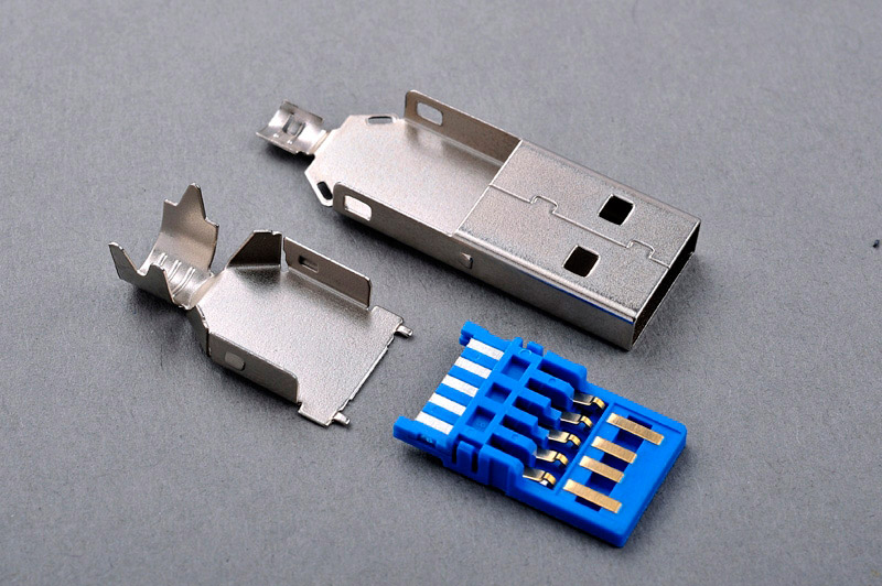 USB 3.0 A_M SOLDER_ 三件套